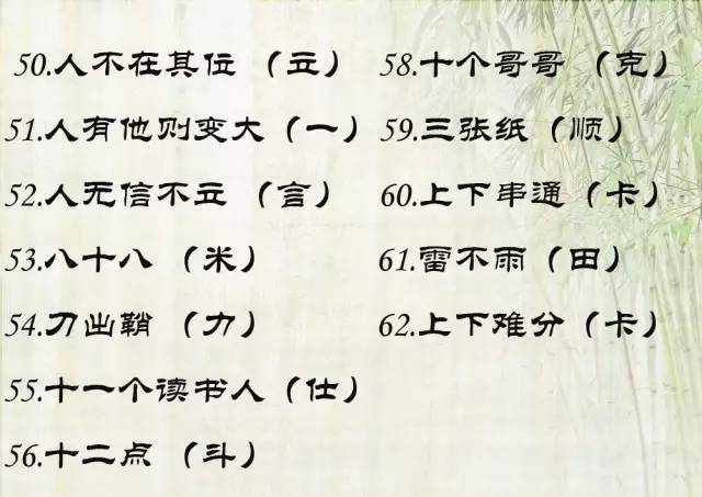 晚秋字谜，串上又下，解密季节的诗篇上串下串打一个字